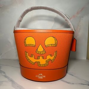 Coach Trick or Treat Bucket Bag Halloween Pumpkin